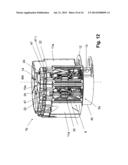 DEVICE FOR TREATING PACKAGES, AND HOLDING-AND-CENTERING UNIT FOR PACKAGES diagram and image