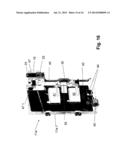 DEVICE FOR TREATING PACKAGES, AND HOLDING-AND-CENTERING UNIT FOR PACKAGES diagram and image