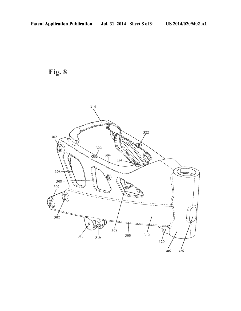 INTEGRATED CAST MOTORCYCLE CHASSIS AND MOTOR HOUSING - diagram, schematic, and image 09