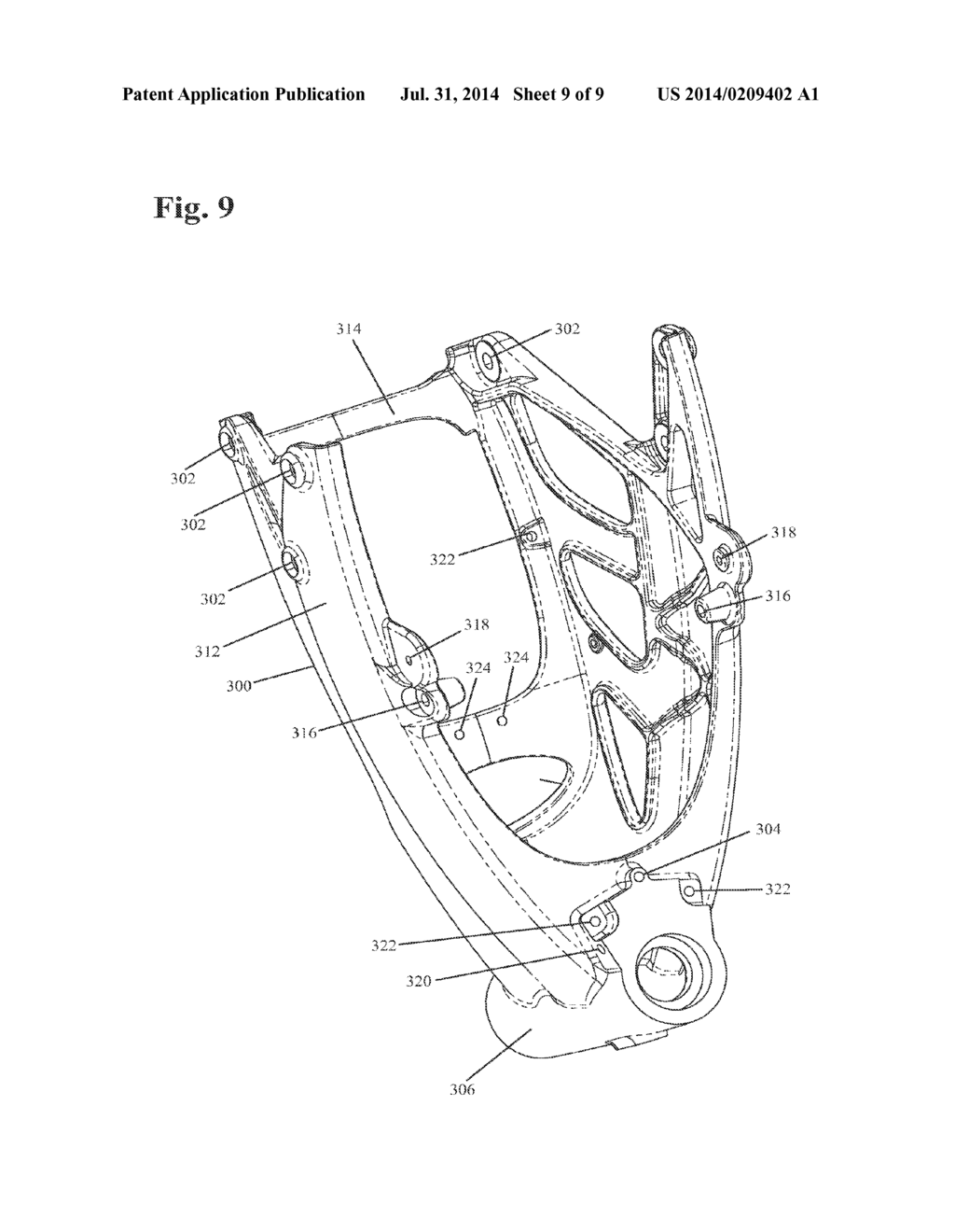 INTEGRATED CAST MOTORCYCLE CHASSIS AND MOTOR HOUSING - diagram, schematic, and image 10