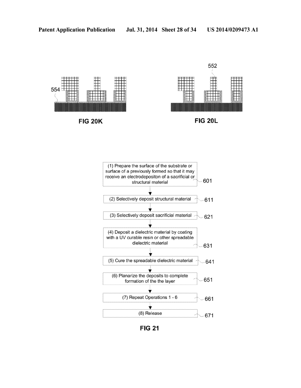 Electrochemical Fabrication Methods Incorporating Dielectric Materials     and/or Using Dielectric Substrates - diagram, schematic, and image 29