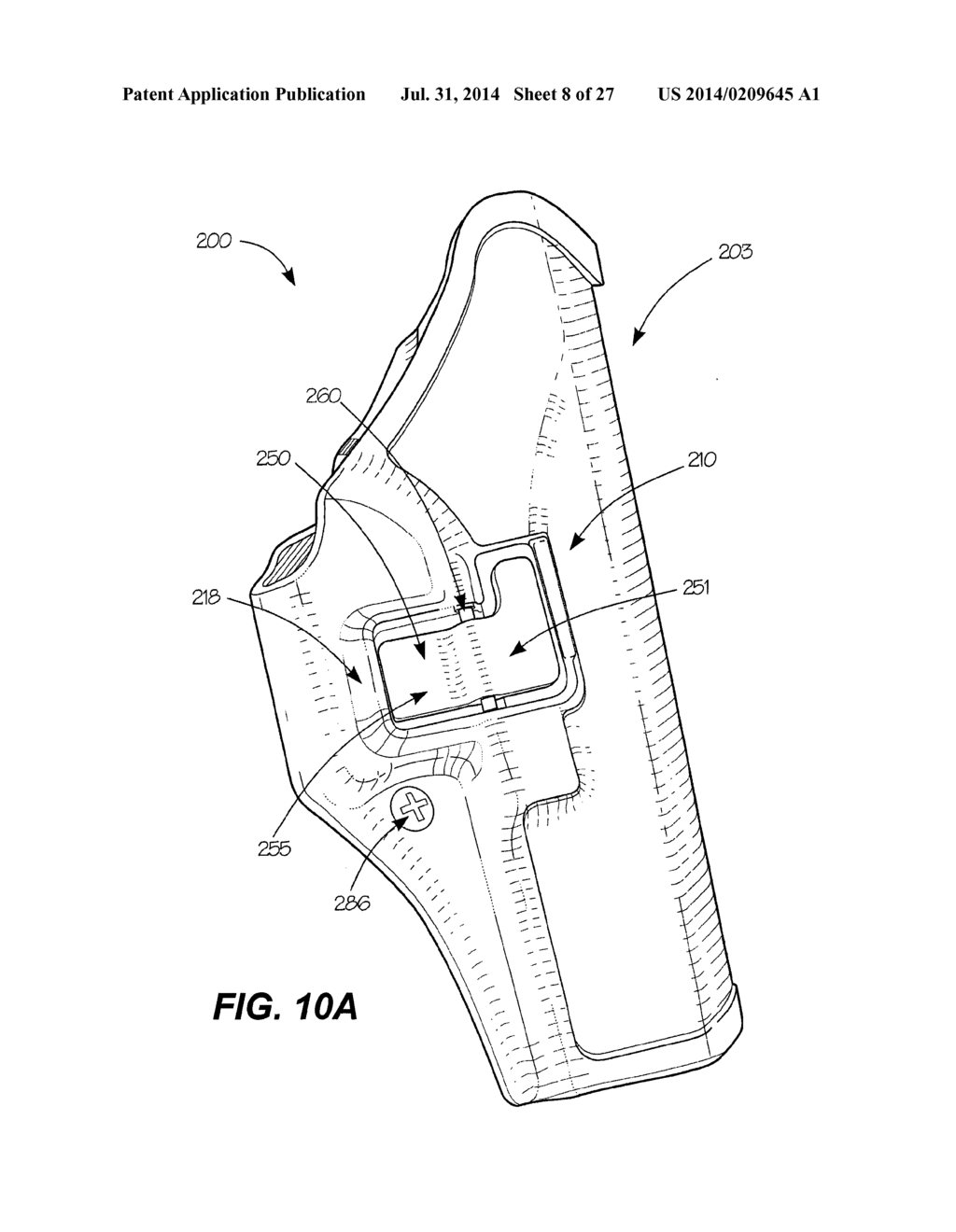Lockable Holster - diagram, schematic, and image 09