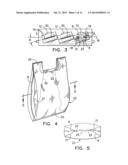 CONSUMER BAGS AND PROCESSES OF MANUFACTURE, DISPENSERS, AND DISPENSING     SYSTEMS FOR CONSUMER BAGS diagram and image