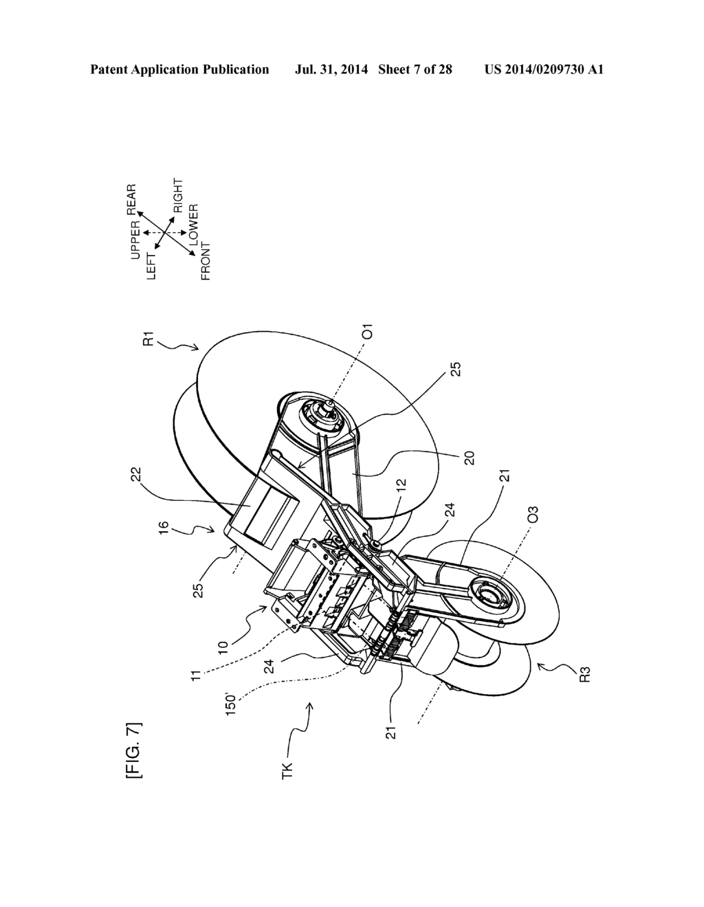 Lengthy Article Take-Up Apparatus and Lengthy Article Printer - diagram, schematic, and image 08