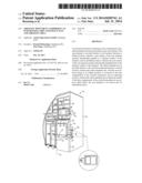 Aircraft monument comprising an integrated cabin attendant seat and     aircraft area diagram and image