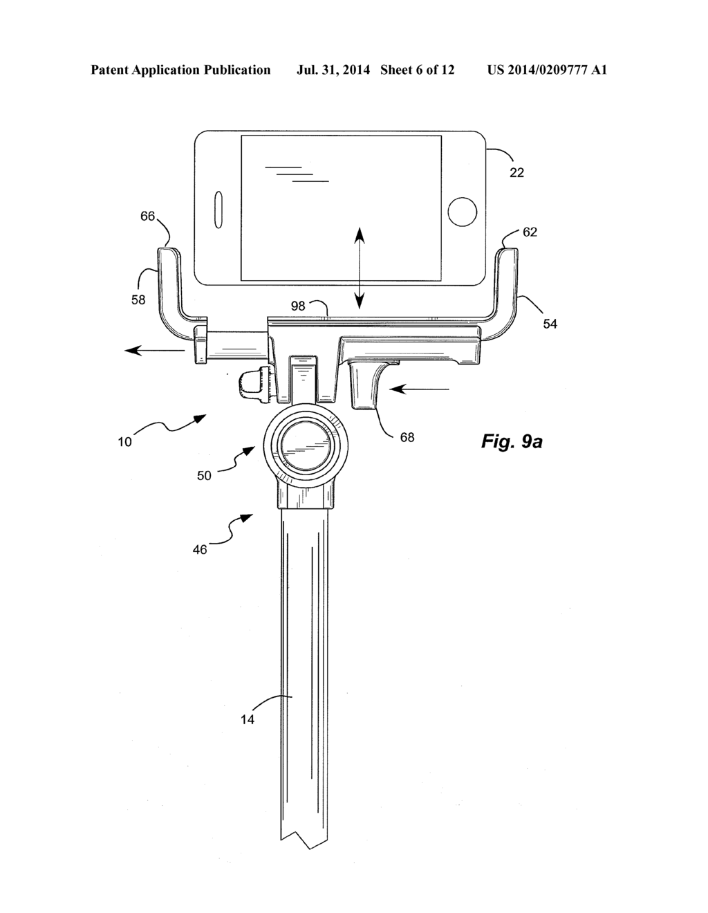 TRIGGER ACTUATED CLAMP FOR SMART PHONE CAMERA - diagram, schematic, and image 07