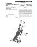 WHEELED CART FOR CARRYING AND SECURING SKI EQUIPMENT AND PERSONAL ITEMS. diagram and image