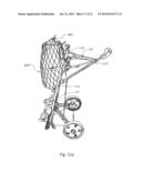 WHEELED CART FOR CARRYING AND SECURING SKI EQUIPMENT AND PERSONAL ITEMS. diagram and image