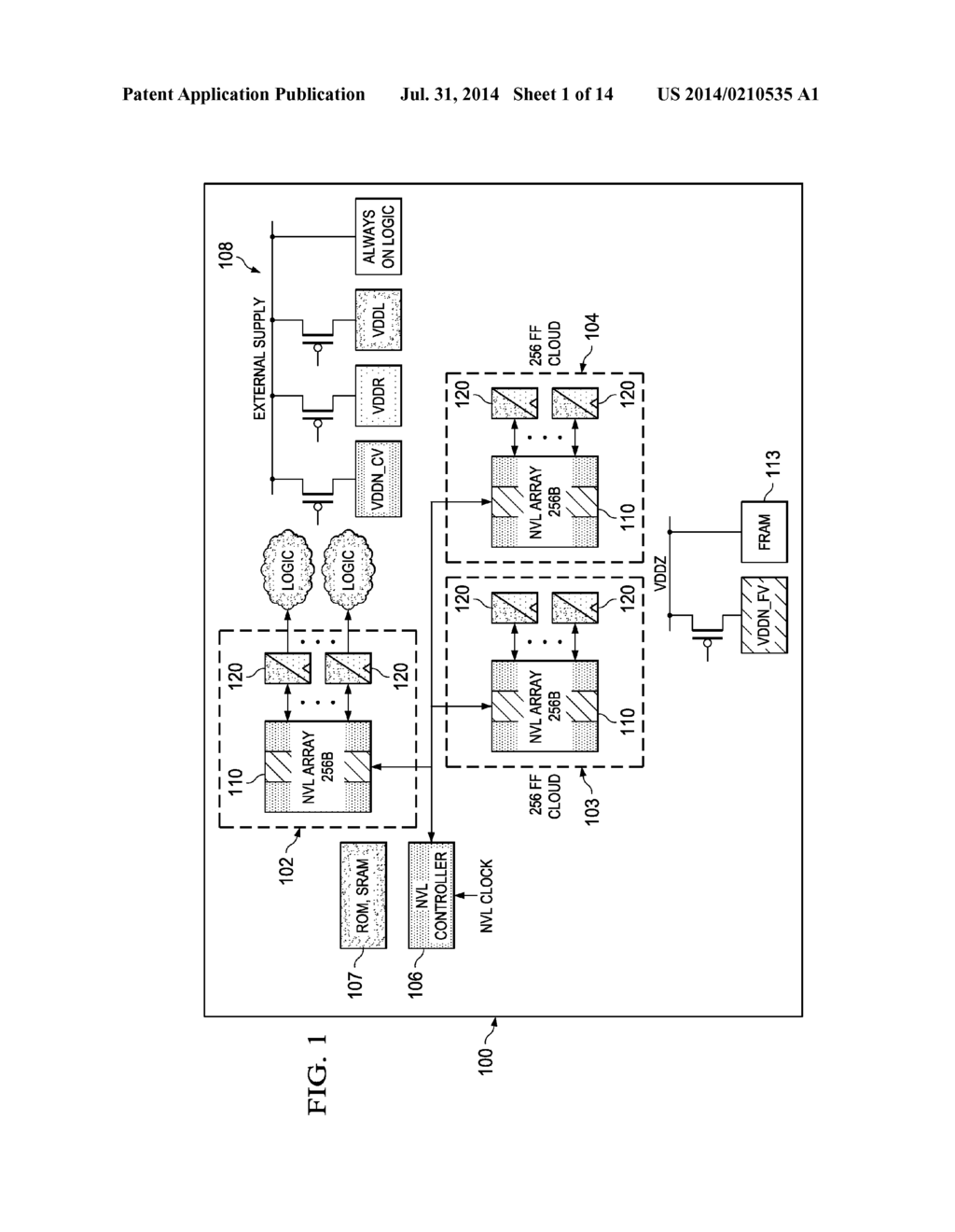 Signal Level Conversion in Nonvolatile Bitcell Array - diagram, schematic, and image 02