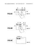 INFORMATION DISPLAYING APPARATUS, METHOD OF DISPLAYING INFORMATION,     INFORMATION DISPLAYING SYSTEM, AND SERVER APPARATUS AND TERMINAL DEVICE diagram and image