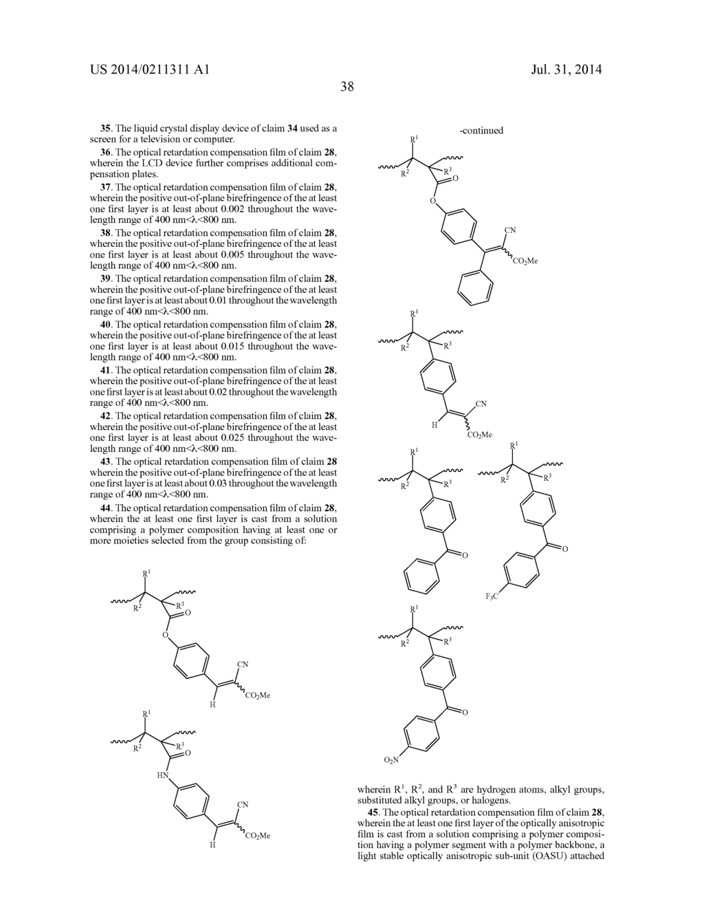 LIQUID CRYSTAL DISPLAY HAVING IMPROVED WAVELENGTH DISPERSION     CHARACTERISTICS - diagram, schematic, and image 60