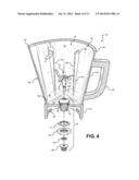 BLENDER WITH VARYING INTERNALLY AND EXTERNALLY SHAPED CONTAINER diagram and image