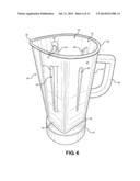 BLENDER WITH VARYING INTERNALLY AND EXTERNALLY SHAPED CONTAINER diagram and image