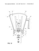 BLENDER WITH VARYING INTERNALLY AND EXTERNALLY SHAPED CONTAINER diagram and image