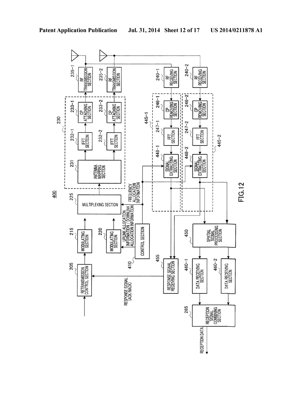 MIMO RECEPTION DEVICE AND MIMO RECEPTION METHOD - diagram, schematic, and image 13