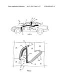 PROFILE SECTION MOLDED BY MULTI-INJECTION MOLDING AND FORMING A SEAL OR A     MOLDING FOR THE BODY OF A MOTOR VEHICLE, AND METHOD FOR MANUFACTURING     SAME diagram and image