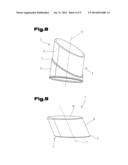 CUP-SHAPED BODY AND METHOD FOR THE PRODUCTION THEREOF diagram and image