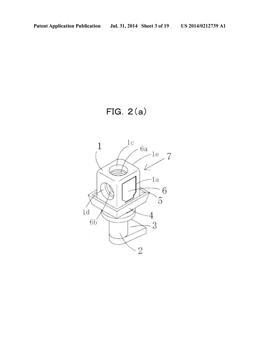 TERMINAL PORTION FOR STORAGE BATTERIES, PLASTIC ENCAPSULATED TERMINAL FOR     STORAGE BATTERIES, METHOD FOR PRODUCING THE SAME, STORAGE BATTERY     PROVIDED WITH TERMINAL PORTION, AND AUTOMOBILE EQUIPPED WITH STORAGE     BATTERY - diagram, schematic, and image 04