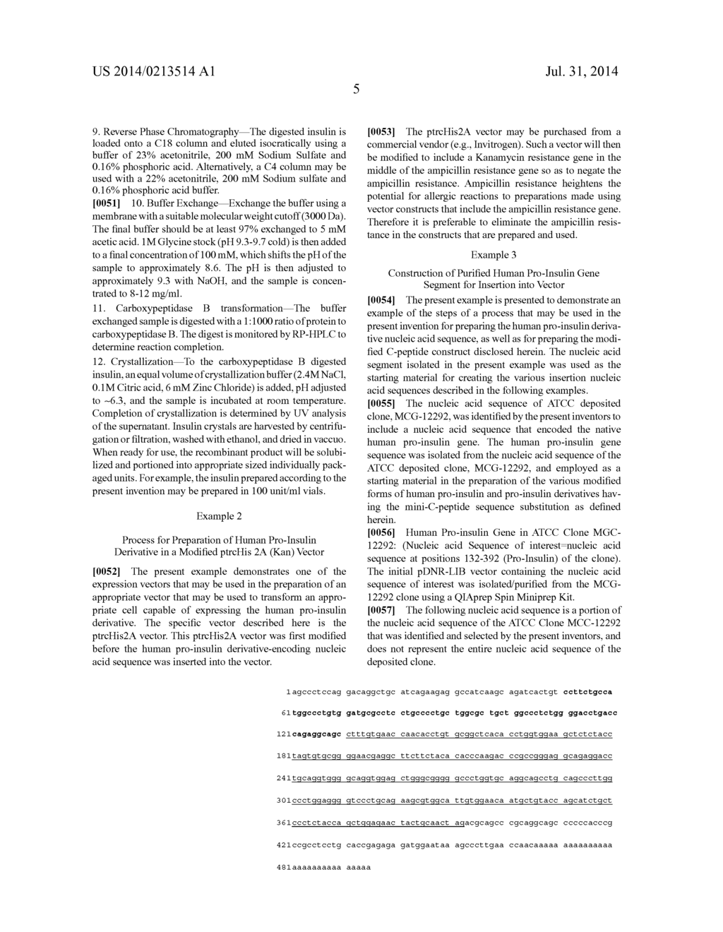 INSULIN PRODUCTION METHODS AND PRO-INSULIN CONSTRUCTS - diagram, schematic, and image 12