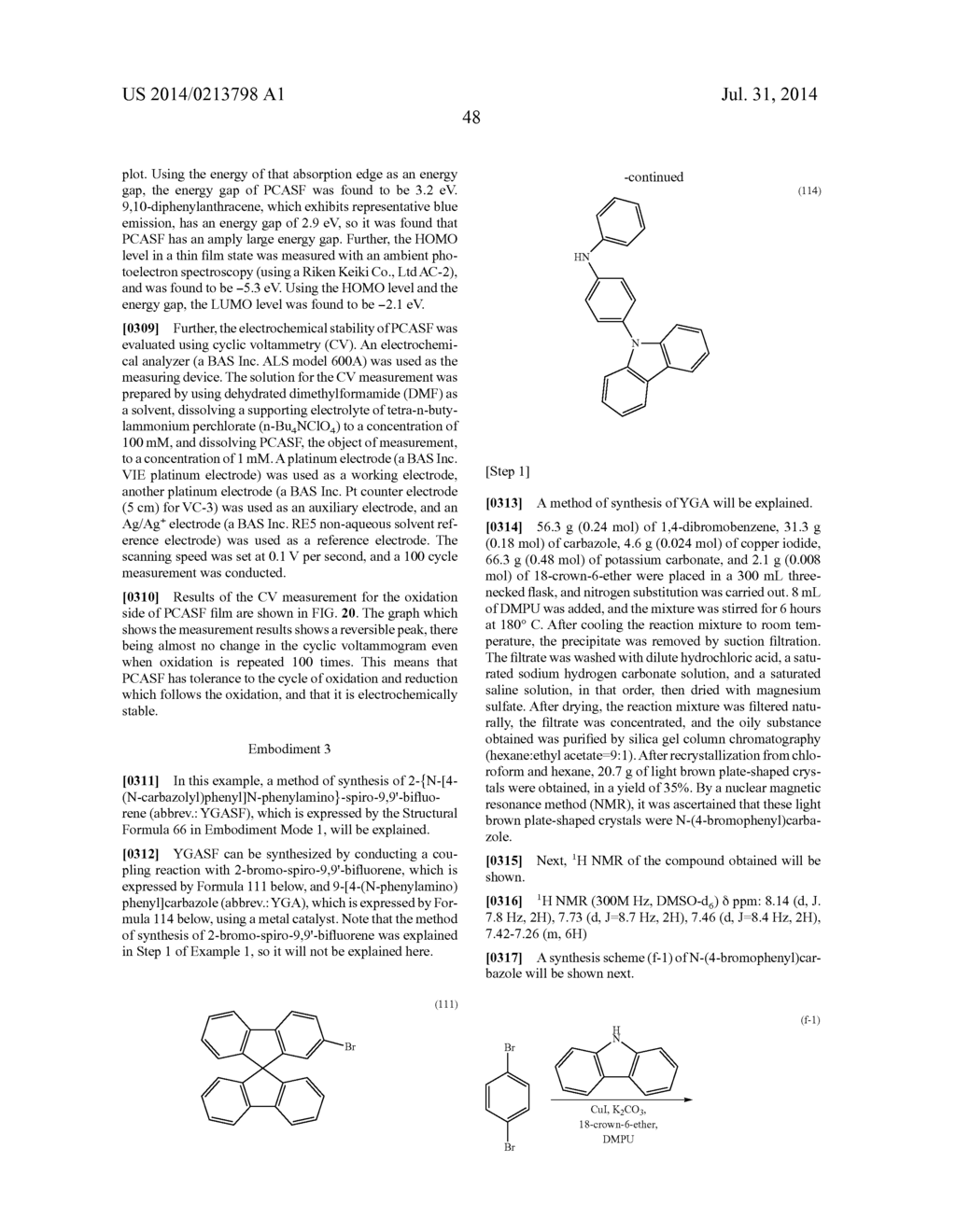 SPIROFLUORENE DERIVATIVE, MATERIAL FOR LIGHT-EMITTING ELEMENT,     LIGHT-EMITTING ELEMENT, LIGHT-EMITTING DEVICE, AND ELECTRONIC DEVICE - diagram, schematic, and image 101