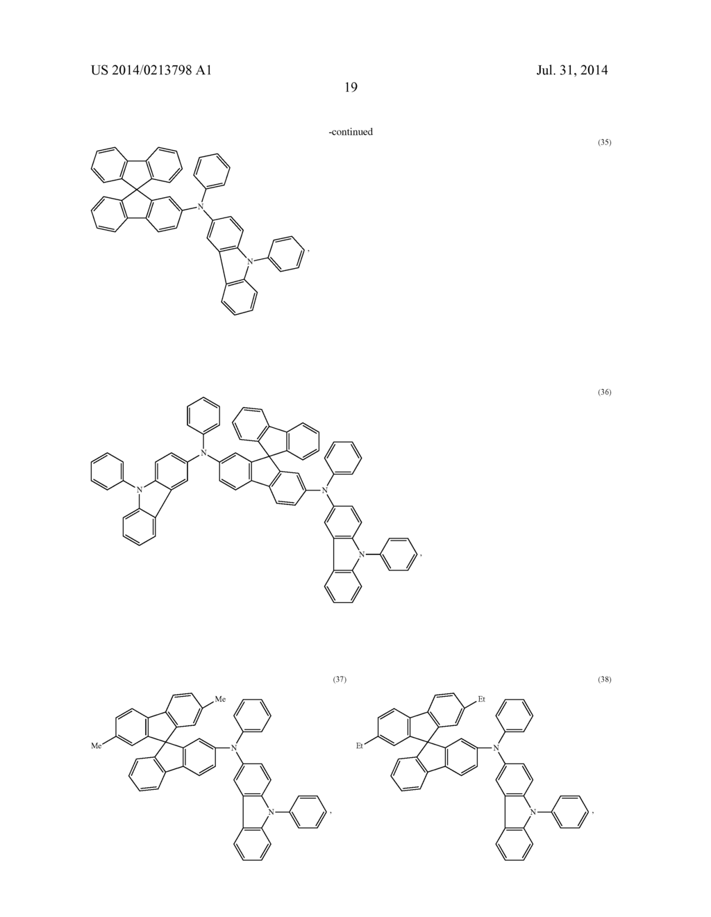 SPIROFLUORENE DERIVATIVE, MATERIAL FOR LIGHT-EMITTING ELEMENT,     LIGHT-EMITTING ELEMENT, LIGHT-EMITTING DEVICE, AND ELECTRONIC DEVICE - diagram, schematic, and image 72