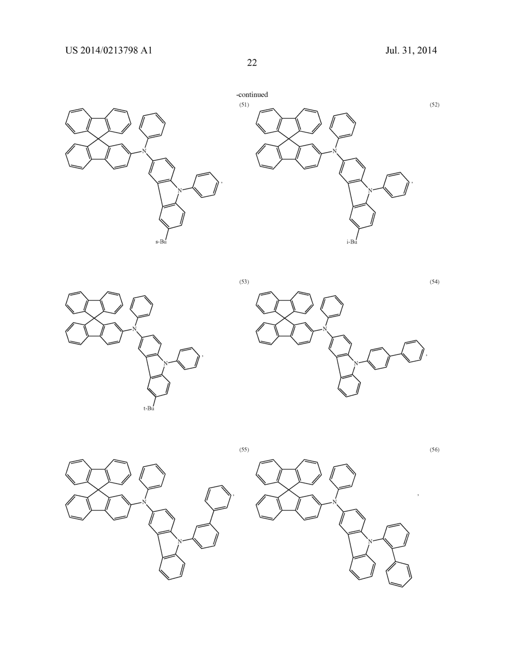 SPIROFLUORENE DERIVATIVE, MATERIAL FOR LIGHT-EMITTING ELEMENT,     LIGHT-EMITTING ELEMENT, LIGHT-EMITTING DEVICE, AND ELECTRONIC DEVICE - diagram, schematic, and image 75