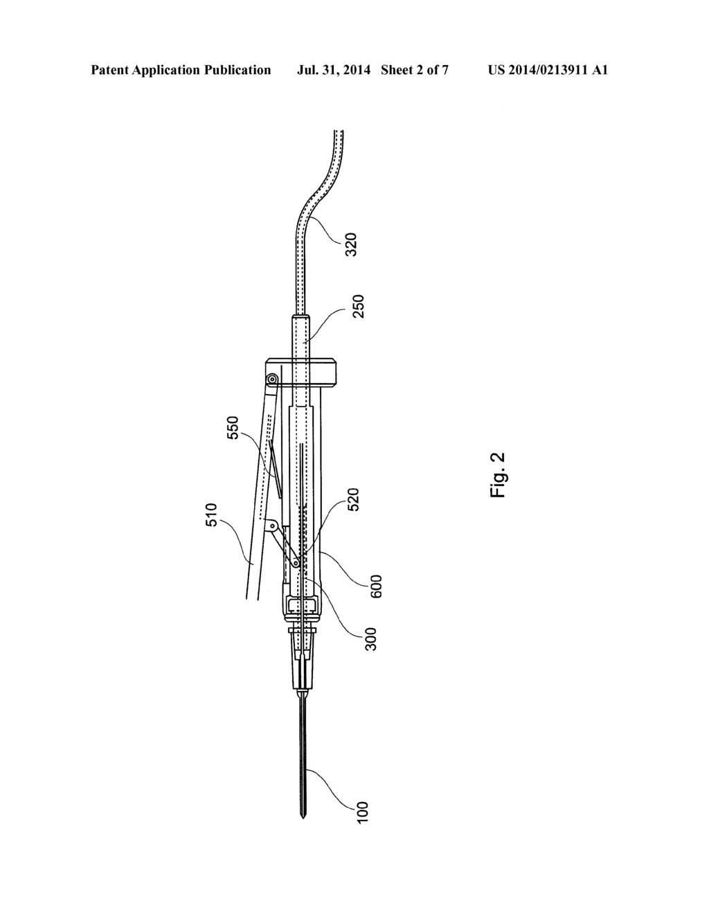 NEEDLE DEVICE WITH AN OPTICAL FIBER INTEGRATED IN A MOVABLE INSERT - diagram, schematic, and image 03