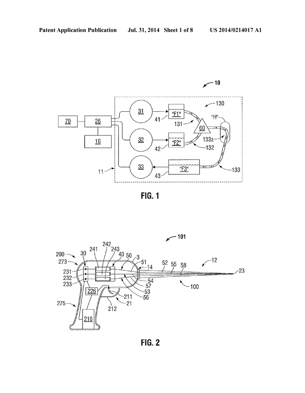 ABLATION DEVICES UTILIZING EXOTHERMIC CHEMICAL REACTIONS, SYSTEM INCLUDING     SAME, AND METHODS OF ABLATING TISSUE USING SAME - diagram, schematic, and image 02