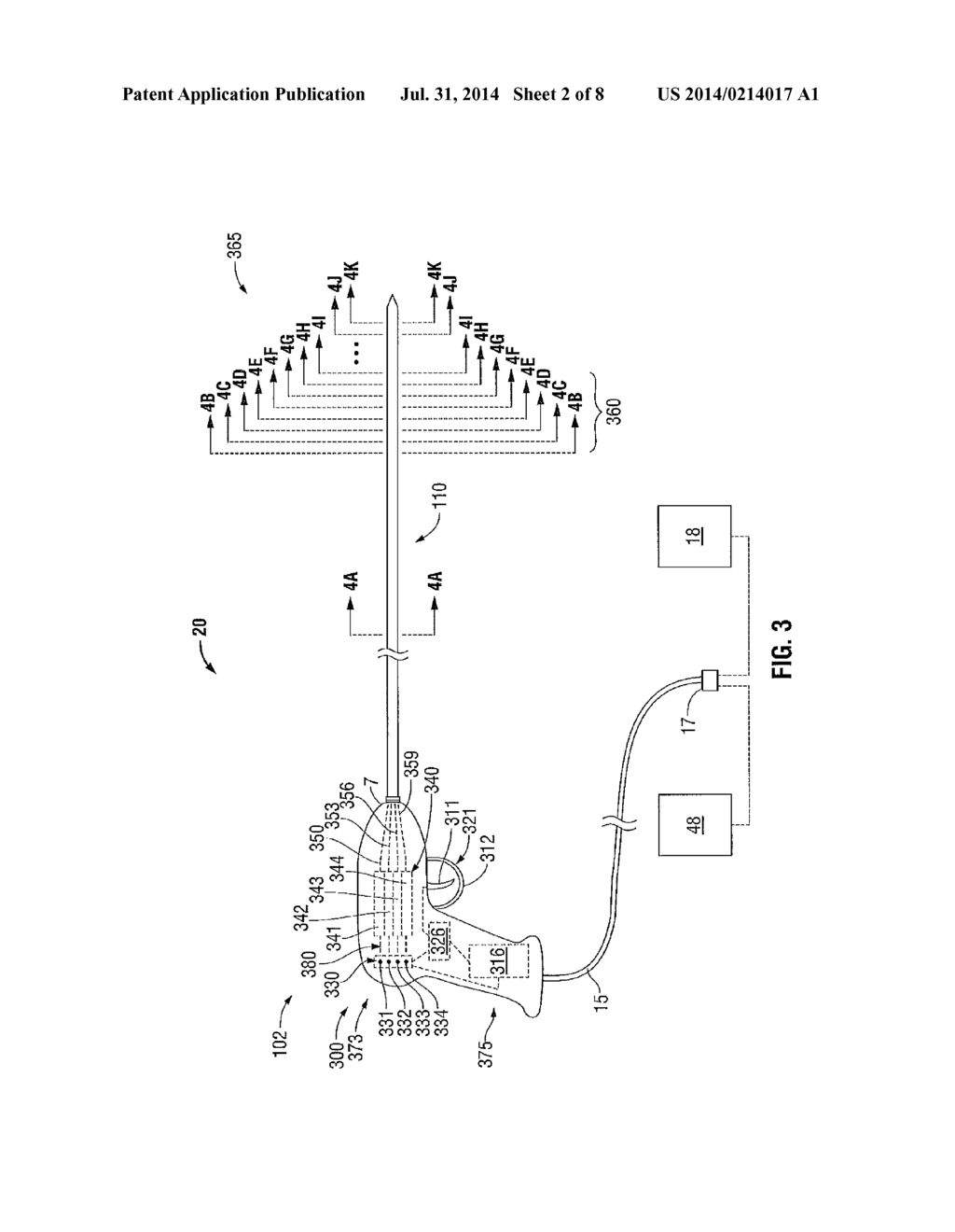 ABLATION DEVICES UTILIZING EXOTHERMIC CHEMICAL REACTIONS, SYSTEM INCLUDING     SAME, AND METHODS OF ABLATING TISSUE USING SAME - diagram, schematic, and image 03