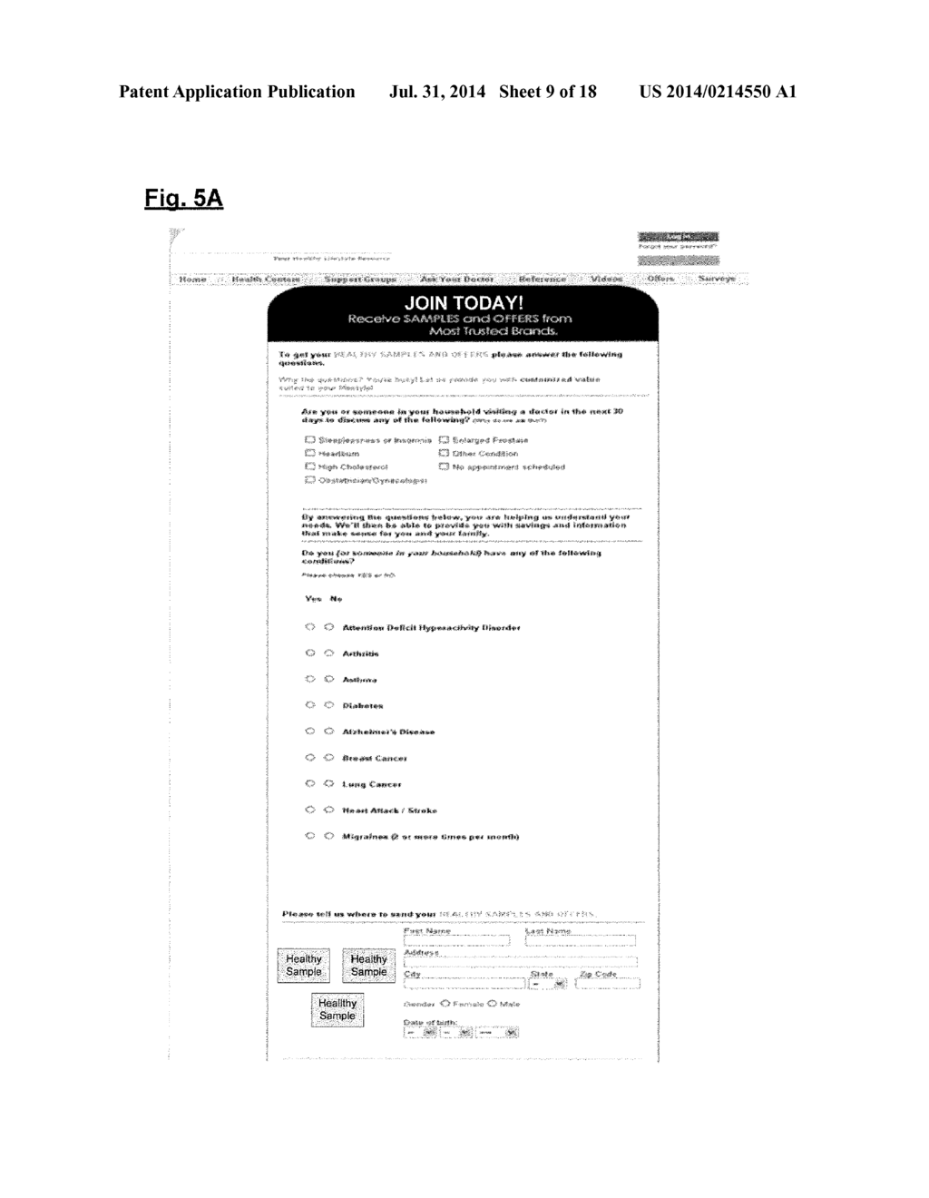 System and Method for Communicating Targeted Health Related Data - diagram, schematic, and image 10