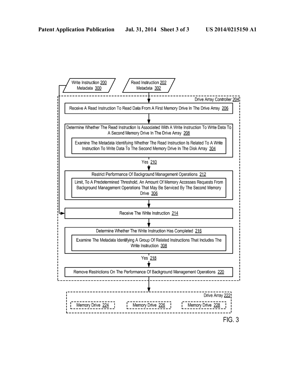 Limiting The Execution Of Background Management Operations In A Drive     Array - diagram, schematic, and image 04