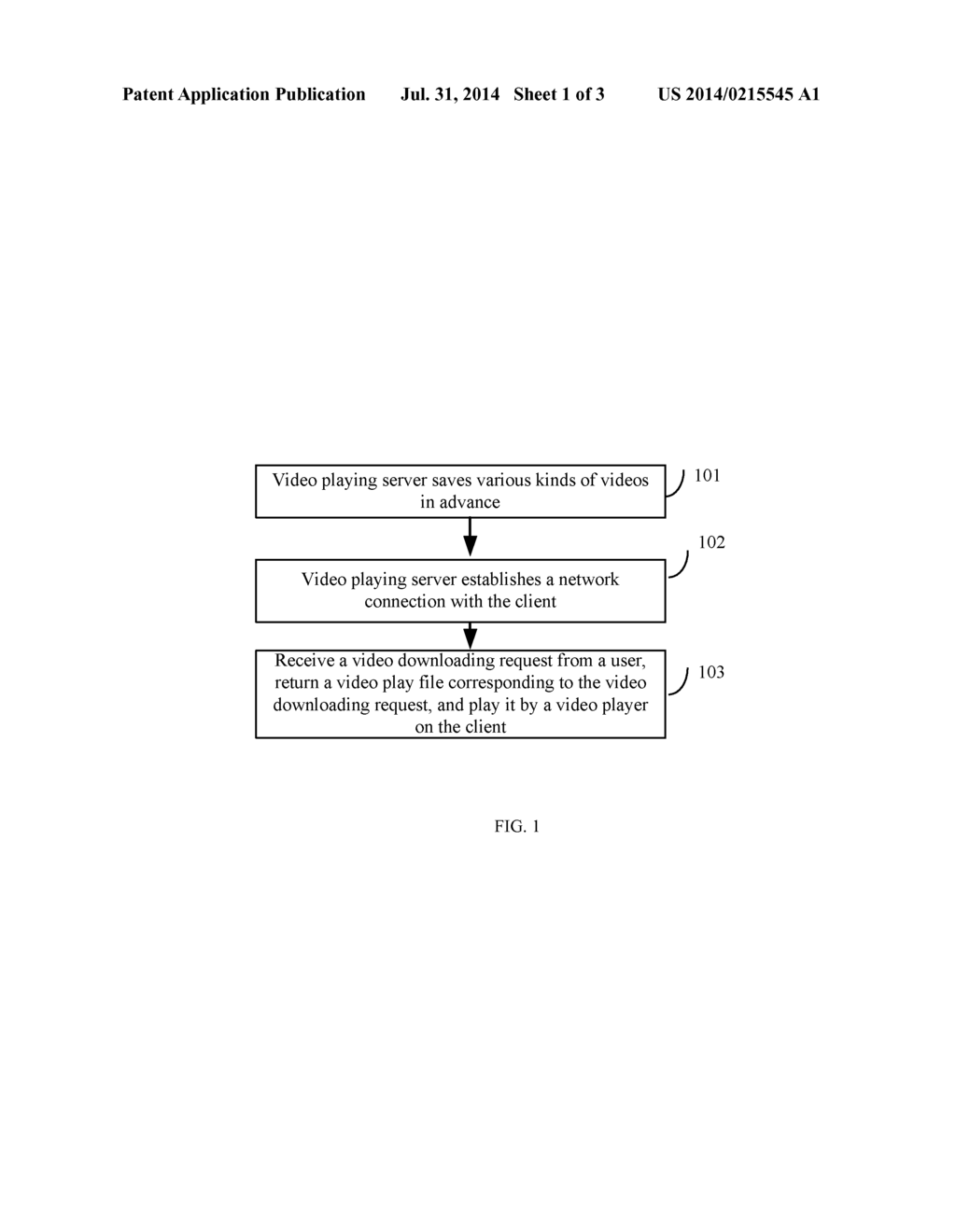 ONLINE VIDEO PLAYING METHOD AND VIDEO PLAYING SERVER - diagram, schematic, and image 02