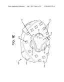 CLEATS, CLEATED SOLE STRUCTURES, MOLDS, AND MOLDING METHODS FOR IN-MOLDING     ARTICLES diagram and image