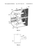 Variable Volume Combustor with Aerodynamic Fuel Flanges for Nozzle     Mounting diagram and image