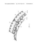 GAS TURBINE ENGINE COMBUSTOR HEAT SHIELD WITH INCREASED FILM COOLING     EFFECTIVENESS diagram and image