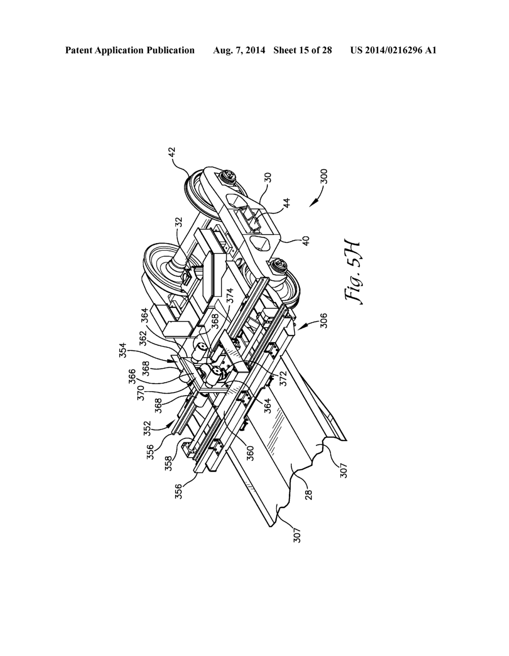 RAIL GUIDE APPARATUS FOR A RAIL LOADING AND UNLOADING MACHINE - diagram, schematic, and image 16