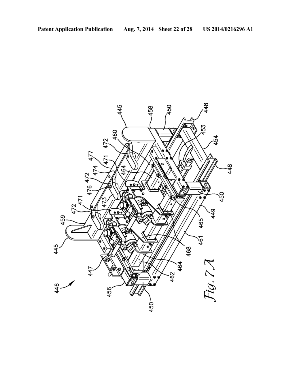 RAIL GUIDE APPARATUS FOR A RAIL LOADING AND UNLOADING MACHINE - diagram, schematic, and image 23