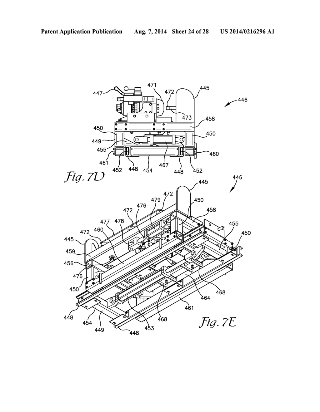 RAIL GUIDE APPARATUS FOR A RAIL LOADING AND UNLOADING MACHINE - diagram, schematic, and image 25