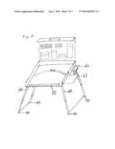 PORTABLE BACKPACK-DESK FOR A LAPTOP diagram and image