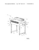 LUGGAGE ASSEMBLY CONVERTIBLE TO MOBILE CLOSET diagram and image