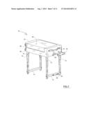 LUGGAGE ASSEMBLY CONVERTIBLE TO MOBILE CLOSET diagram and image