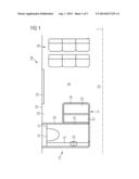 Aircraft monument having a sanitary module and a galley module diagram and image