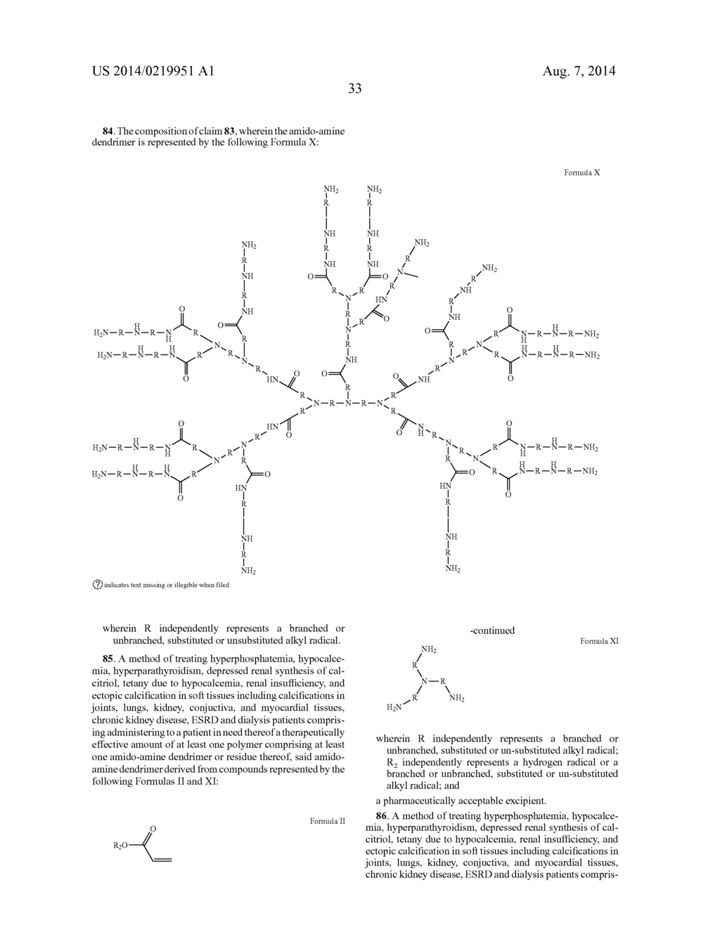 AMIDO-AMINE DENDRIMER COMPOSITIONS - diagram, schematic, and image 34