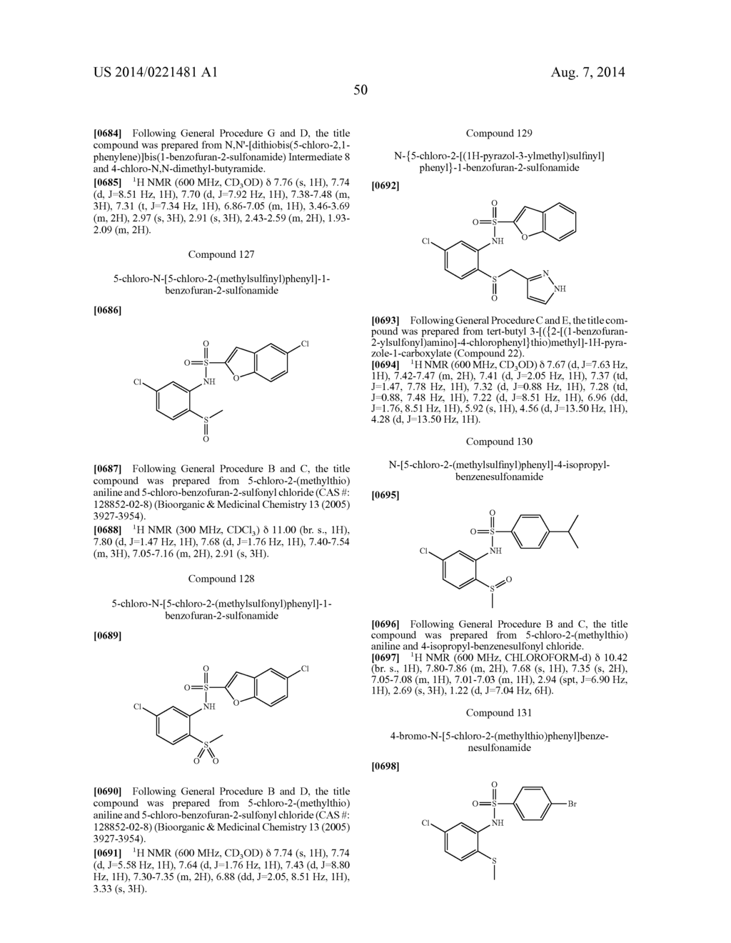 SULFUR DERIVATIVES AS CHEMOKINE RECEPTOR MODULATORS - diagram, schematic, and image 51
