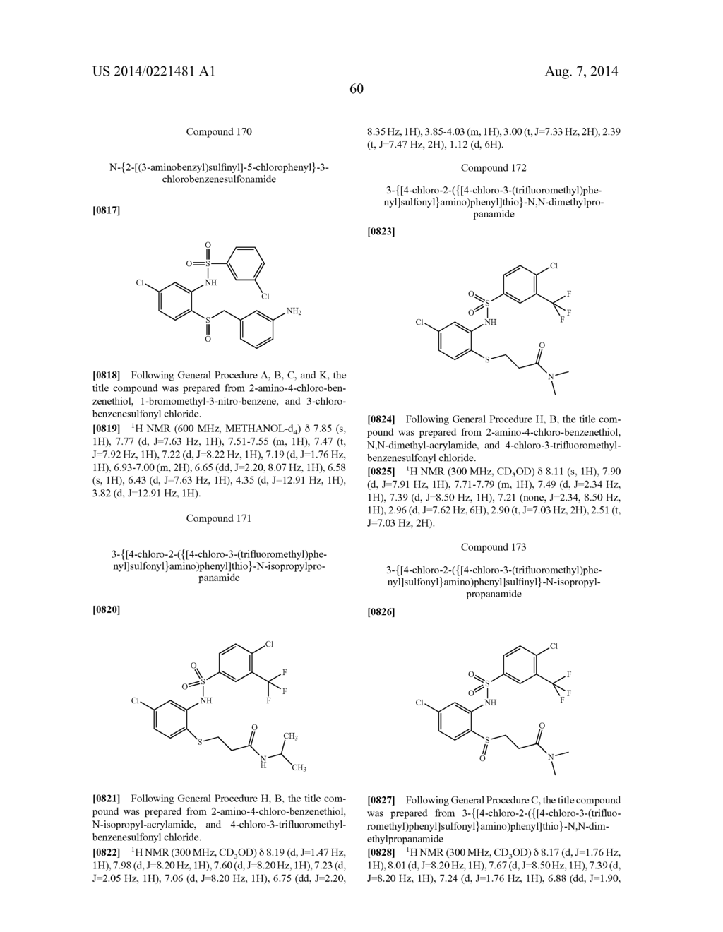 SULFUR DERIVATIVES AS CHEMOKINE RECEPTOR MODULATORS - diagram, schematic, and image 61