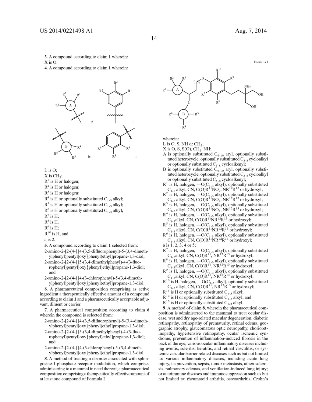 AMINO DIOL DERIVATIVES AS SPHINGOSINE 1-PHOSPHATE (S1P) RECEPTOR     MODULATORS - diagram, schematic, and image 15