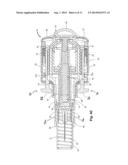 INJECTOR FOR AUTO-INJECTION OF MEDICATION AND  ASSOCIATED METHOD OF USE diagram and image