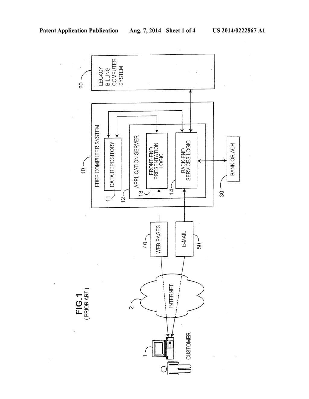DATA SOURCE INDEPENDENT INTERFACE FOR AN ELECTRONIC BILL PRESENTMENT AND     PAYMENT SYSTEM - diagram, schematic, and image 02