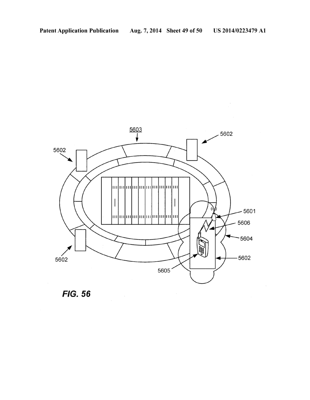 APPARATUS AND METHODS OF PROVIDING AND RECEIVING VENUE LEVEL TRANSMISSIONS     AND SERVICES - diagram, schematic, and image 50