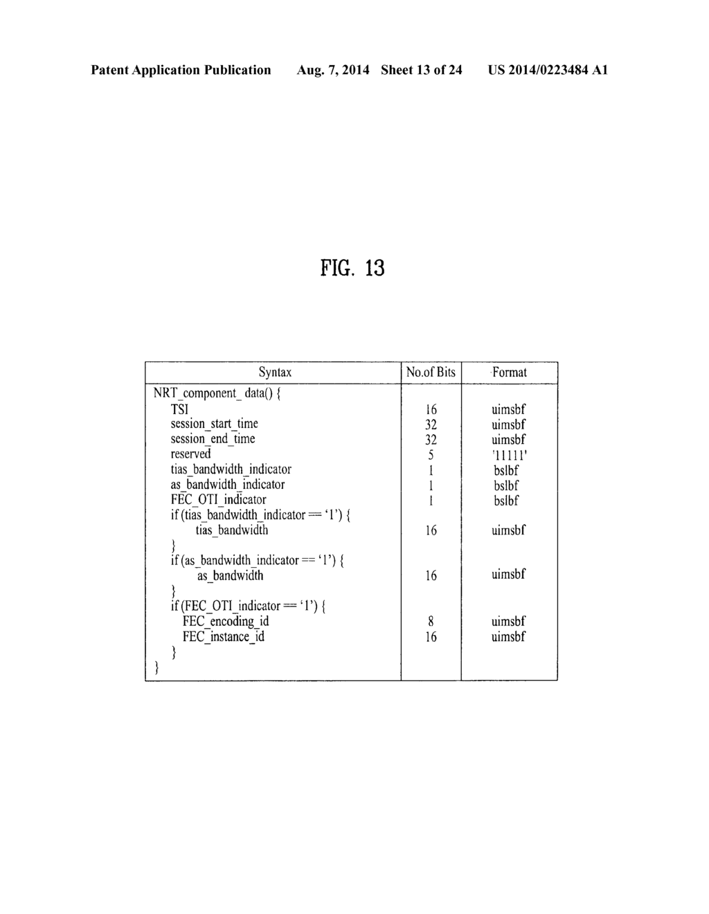 METHOD FOR PROCESSING NON-REAL TIMESERVICE AND BROADCAST RECEIVER - diagram, schematic, and image 14